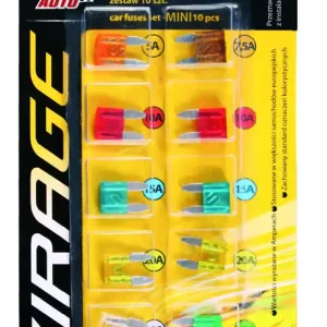 Popularny Bezpieczniki MINI płytkowe 5A 7,5A 10A 15A 20A 25A 30A 10 sztuk Moje Auto