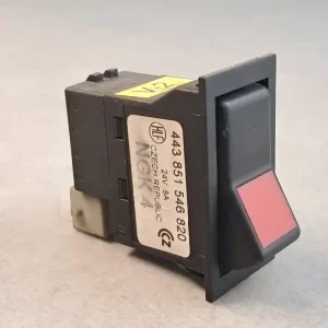 Przycisk, klawisz, włącznik deski rozdzielczej HLF nr 443 851 546 820,7 PINów +1, czerwone tło Darmowy zwrot