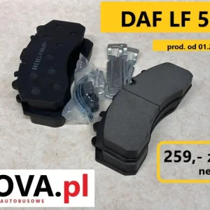 Klocki hamulcowe DAF LF 55, modele wyprodukowane od 01-2001 - FABRYCZNIE NOWE Bestseller