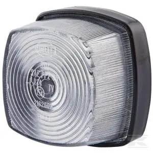 Najlepsza cena Lampa obrysowa 5W kwadratowa 12V przezroczysta przykręcana 62x40x62 mm Hella New Holland Case 2PF003057041