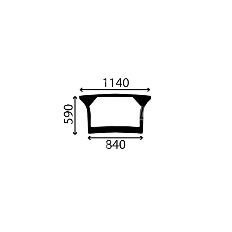 AKK2616 Szyba tylna dolna z nadrukiem Ostatnia szansa