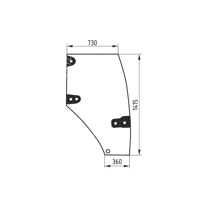 AKK2221 Szyba drzwi prawa Wybór klientów