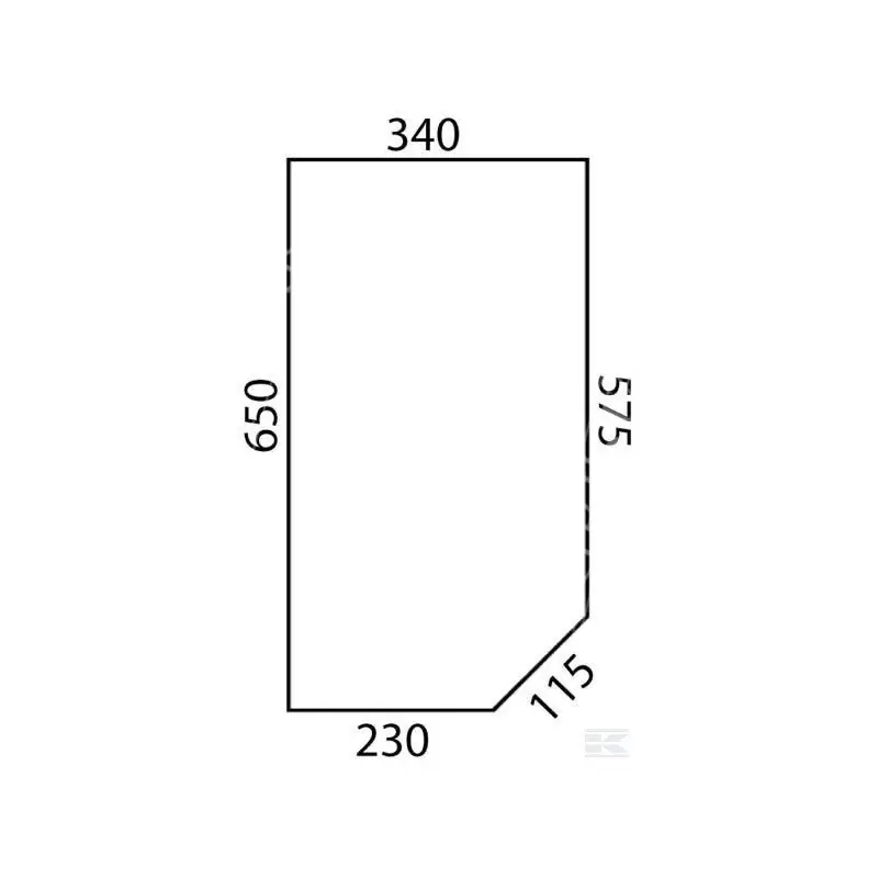 AKK2040 Szyba przednia dolna L Nie przegap